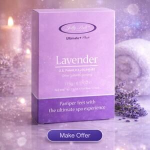 Jelly Pedi Ultimate Plus Lavender Spa 5 Step Foot Treatment Set 6.17 oz NEW